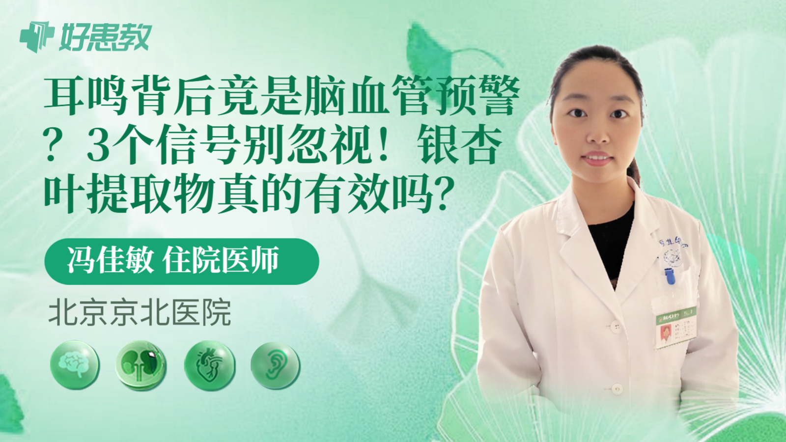 耳鸣背后竟是脑血管预警？3个信号别忽视！银杏叶提取物真的有效吗？