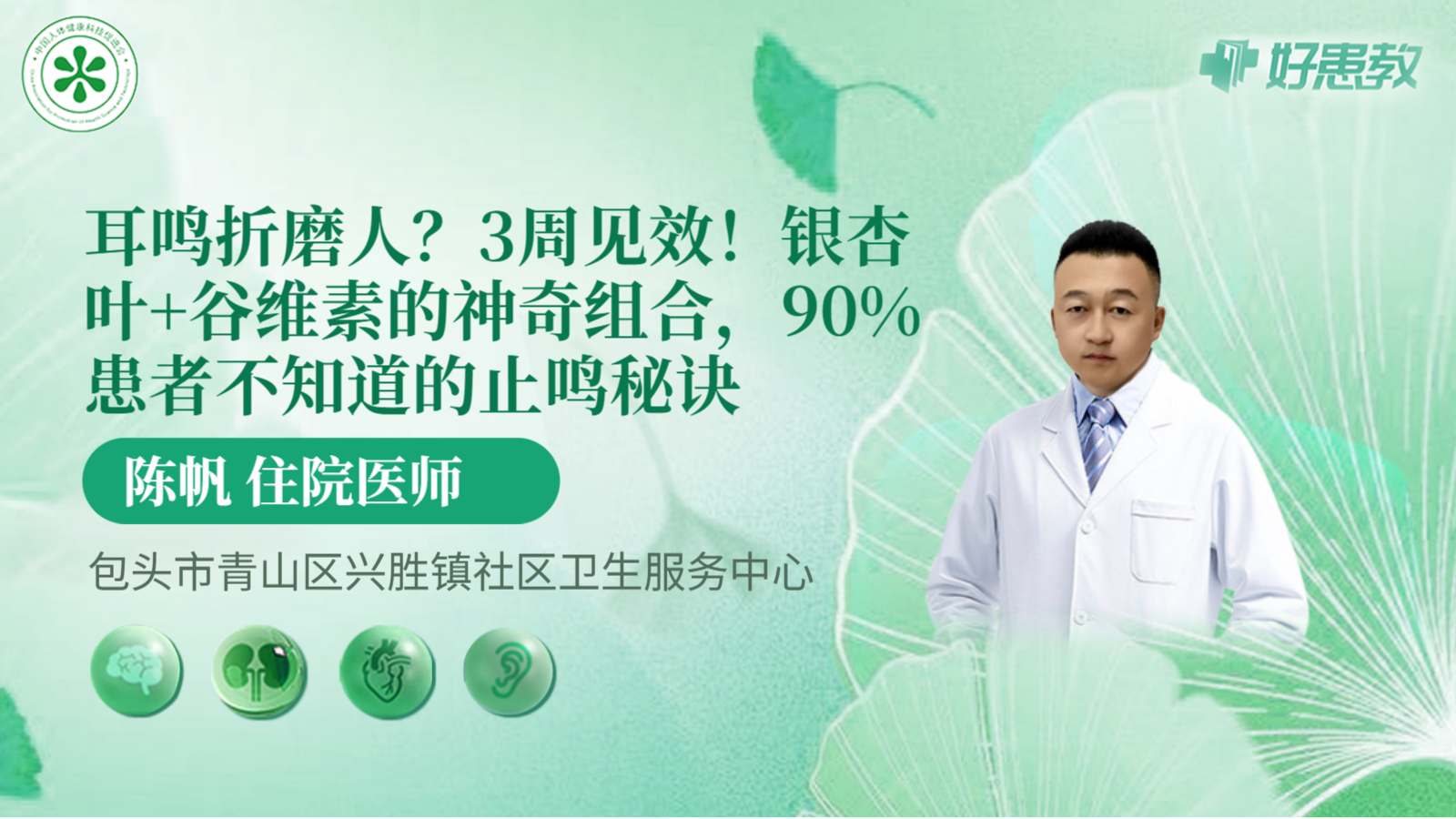 科普，銀杏葉+谷維素的神奇組合，90%患者不知道的<span style="color: #da4707">止</span>鳴秘訣
